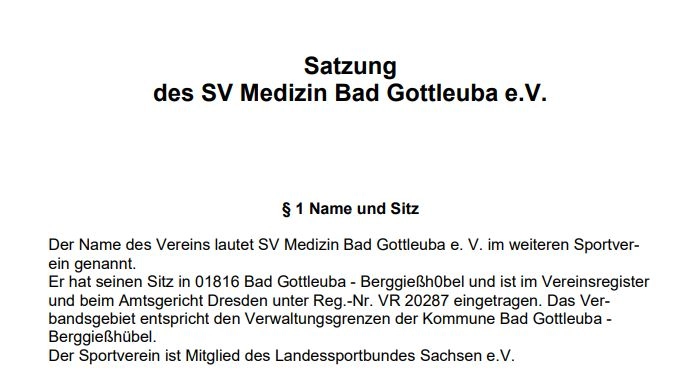 satzung